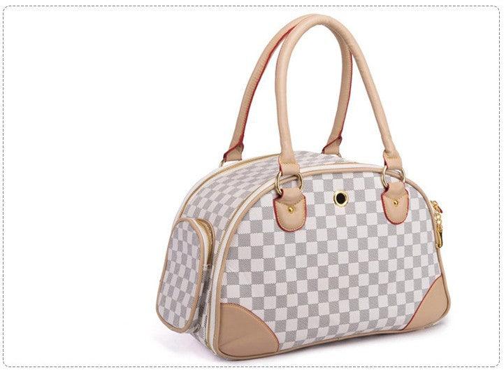 Luxury Leather Pet Travel Tote: Stylish And Practical Dog And Cat Carrier