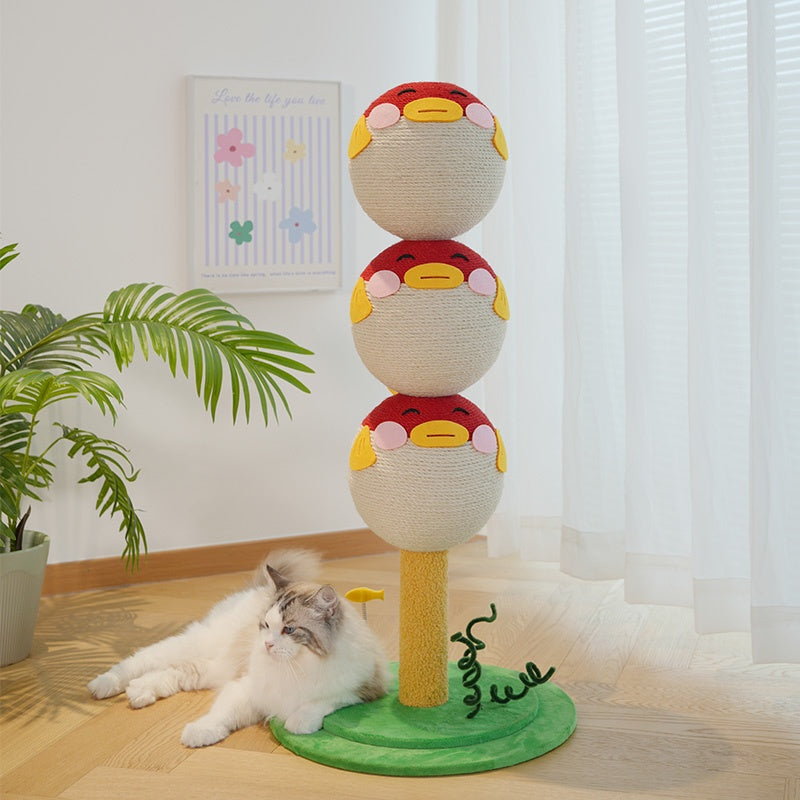 Cute Puffer Fish-shaped Cat Climbing Frame
