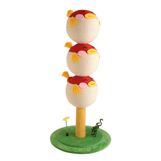 Cute Puffer Fish-shaped Cat Climbing Frame